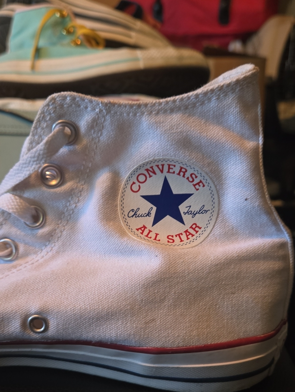 Converse White High Top Chuck Taylor All Star Sneakers